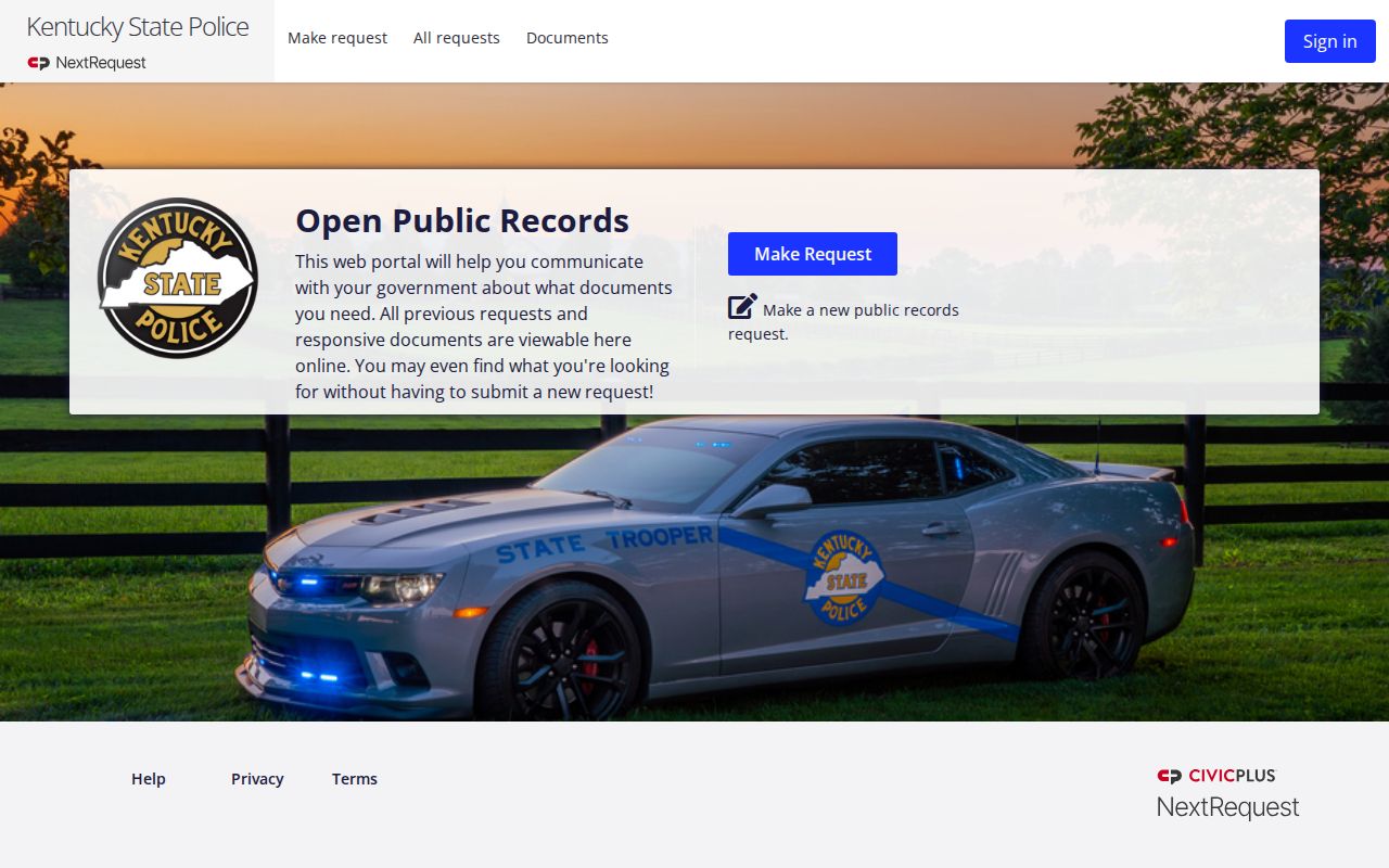 Rockcastle County arrest lookup KSP NextRequest records portal